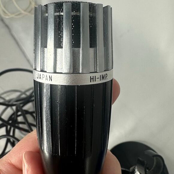 Vintage Weltron Microphone Omni-Directional Dynamic Model 37-123 With Desk Stand - Picture 7 of 13